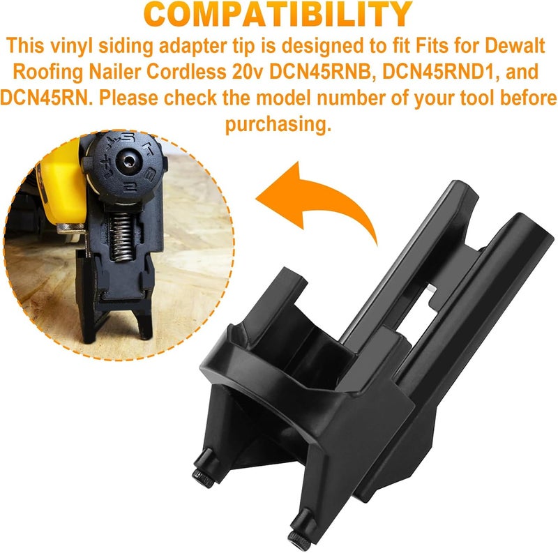 VIDABTE Vinyl Siding Adaptor Tip for Dewalt Roofing Nailer Cordless 20v DCN45RNB, DCN45RND1, DCN45RN -2 Pack - Image 5